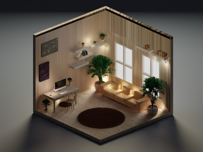 3D Room Design on Behance